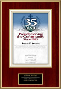 35 Years Service James Stanley